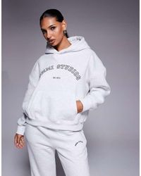 SIMMI - Maeve Varsity Slogan Hoodie - Lyst