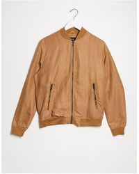 levi's men's faux suede varsity baseball bomber jacket