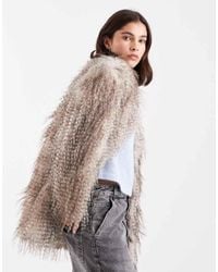 New Look - Faux Fur Coat - Lyst