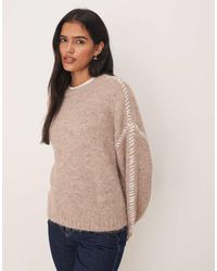 Jdy - Knitted Jumper With Stitch Detail - Lyst