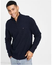 tommy hilfiger quarter zip jumper