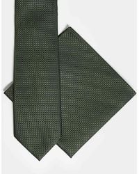 ASOS - Textured Tie And Pocket Square - Lyst