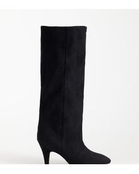 ASOS - Stivali Al Ginocchio Slouch Con Tacco A Cono Contessa - Lyst