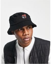 ASOS - 90's Cotton Bucket Hat With 8 Ball Embroidery - Lyst
