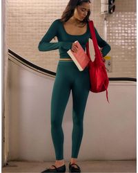 Stradivarius - Leggings basiques en canard foncé - Lyst