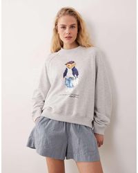 Polo Ralph Lauren - Bear Print Island Fleece Relaxed Sweatshirt - Lyst