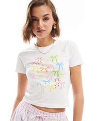JJXX - Baby T-shirt With All Over Bow Print - Lyst