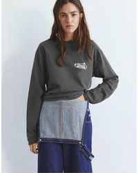 Pull&Bear - – langärmliges t-shirt - Lyst