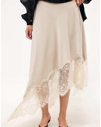 NA-KD - Lace Midi Skirt - Lyst