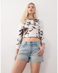 Weekday - – locker geschnittene shorts aus denim - Lyst