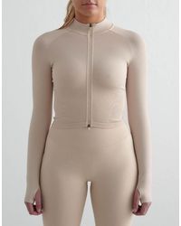Aim'n - Clay Shape Seamless Zip Jacket - Lyst