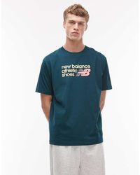 New Balance - Athletics Premium Relaxed Chest Logo T-shirt - Lyst