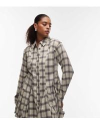 ASOS - Asos Design Curve Mini Shirt Dress With Nipped - Lyst