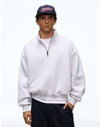 Bershka - Half-zip Sweatshirt - Lyst