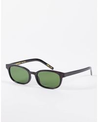 A.Kjærbede - Charlie Slim Rectangular Sunglasses - Lyst