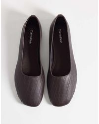 Calvin Klein - Mesh Textured Ballerina Pumps - Lyst