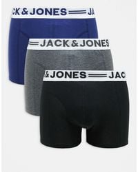 Jack & Jones - 3 Pack Of Trunks - Lyst