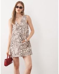 Miss Selfridge - Denim Button Through Shift Dress - Lyst