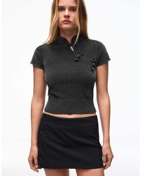 Bershka - Clasp Knit Jumper - Lyst