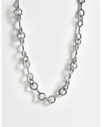 ASOS - Round Link Chain Necklace - Lyst