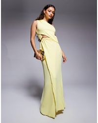 ASOS - Asos design petite – plissiertes maxikleid - Lyst