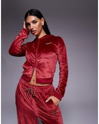 Nike - Velour Zip Through Hoodie - Lyst