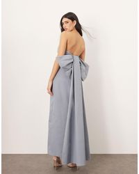 ARRANGE - Bandeau Maxi Dress With Large Bow - Lyst