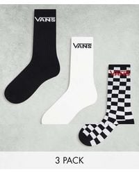 Vans - 3 Pack Classic Crew Socks - Lyst