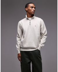 Tommy Hilfiger - – basic-sweatshirt aus fleece - Lyst