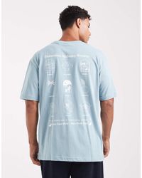 Only & Sons - T-Shirt Taglio Comodo Con Stampa Bohémien Sul Retro - Lyst