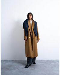 TOPSHOP - Chuck On Tailored 6 Button Formal Coat - Lyst
