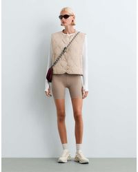 Oysho - Fellex Aerogel Padded Gingham Gilet - Lyst