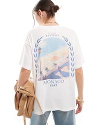 JJXX - Oversized Monaco Back Print T-shirt - Lyst