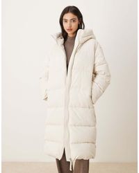Mango - Hooded Long Line Puffer Jacket - Lyst