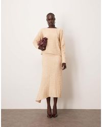 ARRANGE - Velvet Allover Sequin Asymmetric Hem Skirt Co-Ord - Lyst