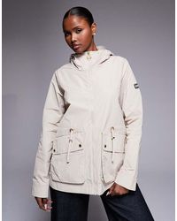 Barbour - Piper Cinched Hooded Showerproof Jacket - Lyst