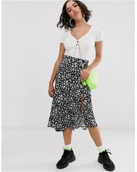 jupe longue fleurie bershka