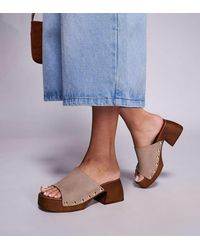 schuh - Exclusive Via Heeled Clog Sandals - Lyst