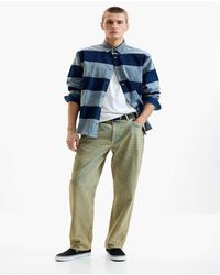 Desigual - Gestreept Denim Overhemd - Lyst