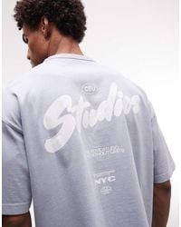 ASOS - Heavyweight Boxy Oversized T-shirt With Bubble Text Graphic - Lyst