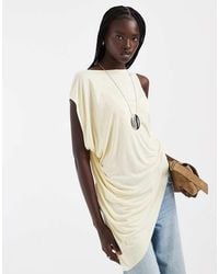 ASOS - Drapey Asymmetric Longline Sleeveless Top - Lyst