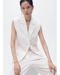 Mango - Tailored Waistcoat Co-ord - Lyst
