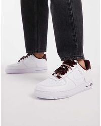 Nike - Air Force 1 Trainers With Velvet Lace - Lyst