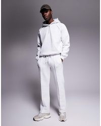 The Couture Club - Joggers Gris Jaspeado Con Costuras Sin Rematar De (Parte De Un Conjunto) - Lyst