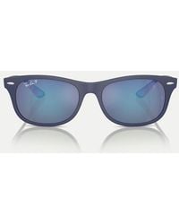 Ray-Ban - Rb4607M Scuderia Ferrari Collection Square Polarised Sunglasses With Mirrored Lens - Lyst