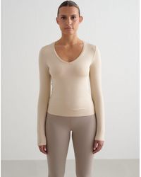 Aim'n - – weiches, langärmliges basic-shirt - Lyst