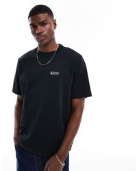 Abercrombie & Fitch - Camiseta negra extragrande con logo pequeño pulido - Lyst
