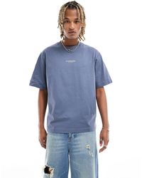 G-Star RAW - T-shirt oversize polvere con stampa con logo centrale - Lyst