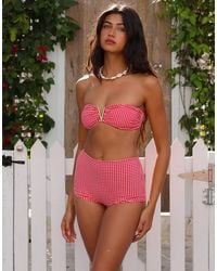 Kulani Kinis - Strawberry Siesta Bandeau Bikini Top - Lyst
