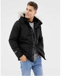 hollister faux fur jacket